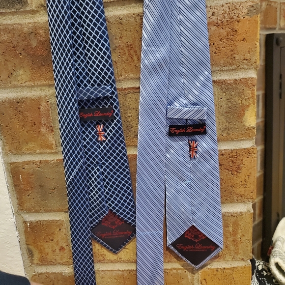 English Laundry Blue Silk Ties - Picture 3 of 3